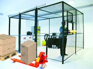 La sécurité couverte de grillage de 3 côtés divise les systèmes 20*10 *8 de cage d'entrepôt fournisseur