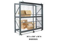La cage de haute résistance de huche d'outil, le stockage en acier de maille met en cage 96&quot; long X 36&quot; profondément X 96&quot; haute fournisseur