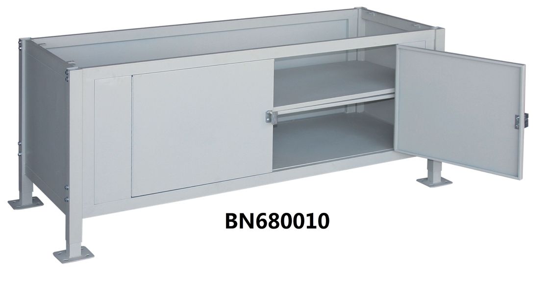 Bancs de travail industriel réglables de taille avec les Cabinets et la porte verrouillable de tiroirs fournisseur