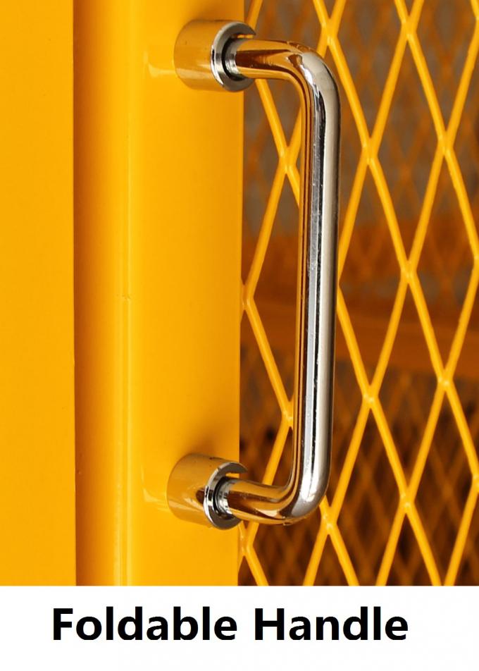 Les cages augmentées de stockage de cylindre d'oxygène en métal, gaz jumeau de porte peuvent meuble de rangement