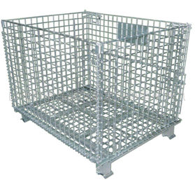 Chine Poubelles de stockage industrielles de fil de conteneur pliant durable de fil 47&quot; X40 » X35 » usine