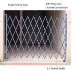 Portes de sécurité se pliantes en acier grises pour la porte de ciseaux en métal d'affaires non montée fournisseur