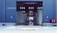 Accouplez les portes se pliantes en acier de ciseaux de degré de sécurité de portes de sécurité de porte 12' la haute 1/2's'ouvrante de X 6 fournisseur