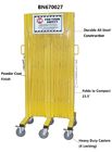 Ouverture maximum se pliante jaune 20' de glissières de sécurité d'accordéon de porte de barrière haute de ½ de X 52” fournisseur