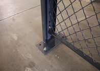 La sécurité de grillage de 2 côtés divise la poudre verrouillable de cages de stockage enduite fournisseur