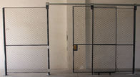 La pleine séparation de grillage de taille lambrisse la porte de sécurité de maille en métal pour le système d'inventaire fournisseur
