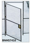 La séparation grise de grillage de couleur lambrisse la porte articulée simple de cage de sécurité antirouille fournisseur