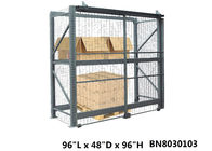 La cage industrielle sûre de stockage d'inventaire, palette verrouillable met en cage la profondeur de 48 pouces fournisseur