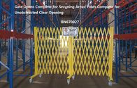Ouverture maximum se pliante jaune 20' de glissières de sécurité d'accordéon de porte de barrière haute de ½ de X 52” fournisseur