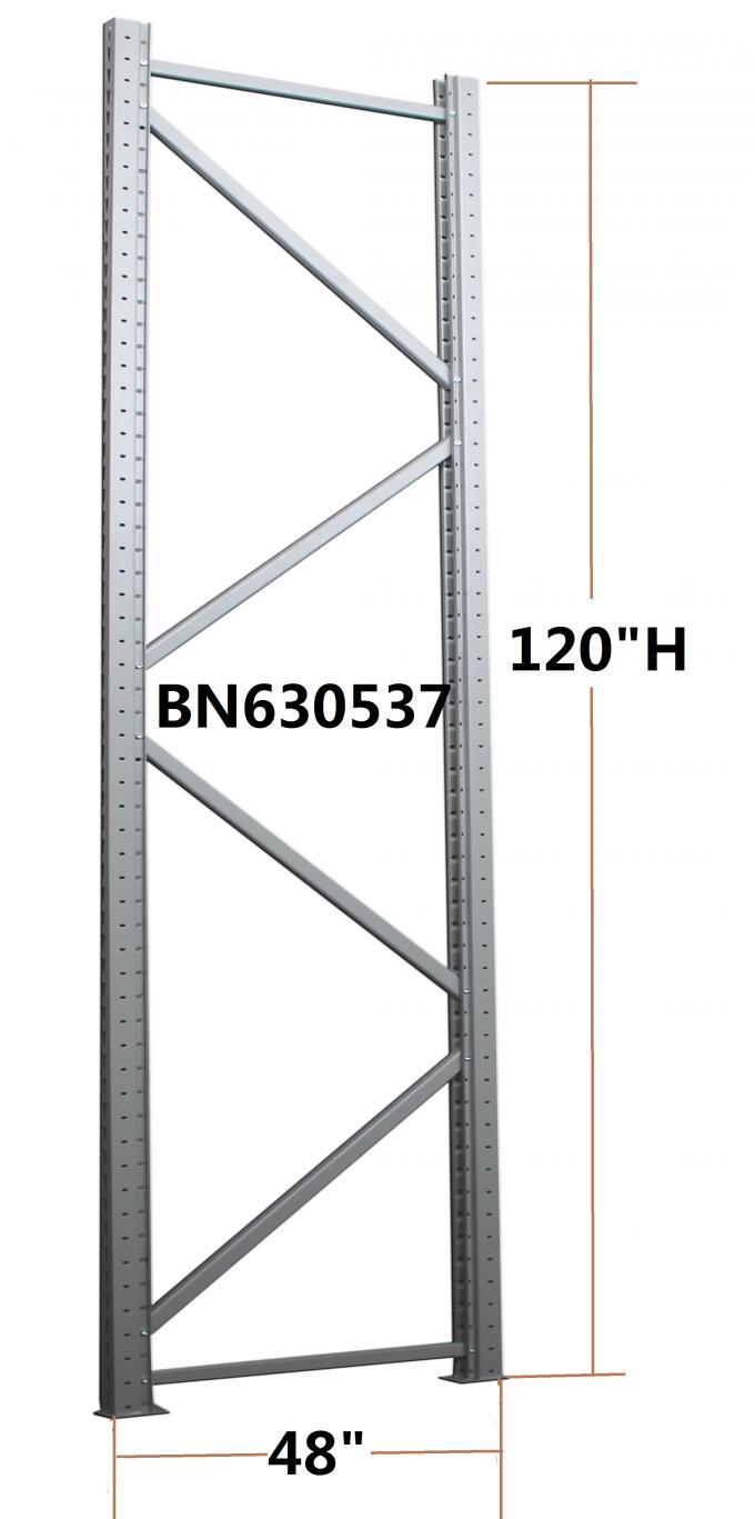 Le boulon en acier résistant commercial de supports de stockage relient le cadre droit 4 * 10 pieds