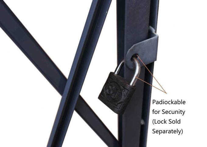 Accouplez les portes se pliantes en acier de ciseaux de degré de sécurité de portes de sécurité de porte 12' la haute 1/2's'ouvrante de X 6