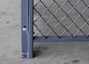 Cage de sécurité de grillage de côtés du contrôle d'accès 3, cage 20* 10 *10 de sécurité d'entrepôt