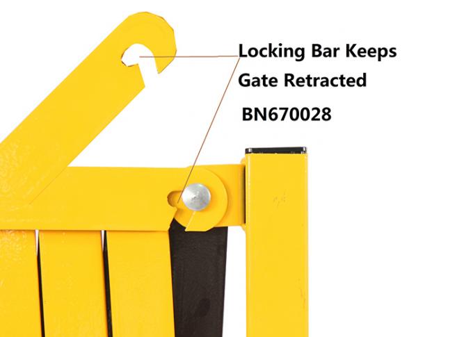 Portes expansibles de barrière en métal, glissière de sécurité se pliante portative avec des roulettes